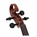 GEWA Novita 3.0 Electric Violin With Adapter Pack, Gold Brown - violin head