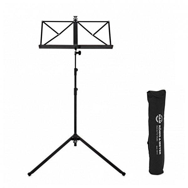 K&M 10010 Music Stand and 10012 Carry Bag Package