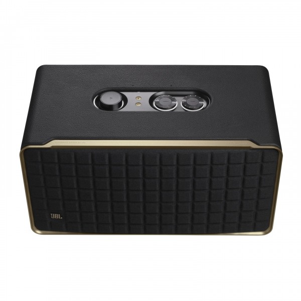 JBL Authentics 500 Hi-Fi Smart Speaker w/ Wi-Fi, Black - Top angle