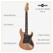 LA Select Electric Guitar by Gear4music, Natural