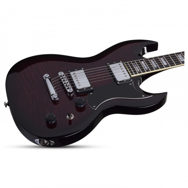 Schecter S-II Custom, See Thru Cherry Burst at Gear4music