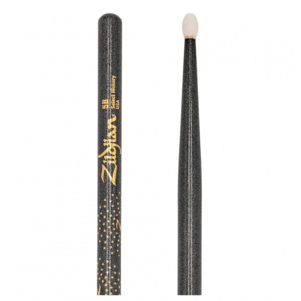 Zildjian Ltd Edition Z Custom 5B Black Chroma Nylon Drumsticks - Tip/Butt End