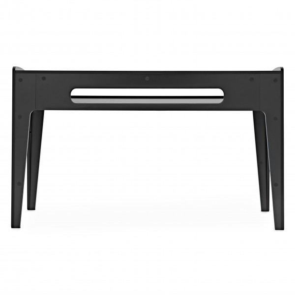 Support Universel En Bois Pour Clavier Gear4music Modul - Noir, Pour Piano 88 Touches, Gestion Câbles