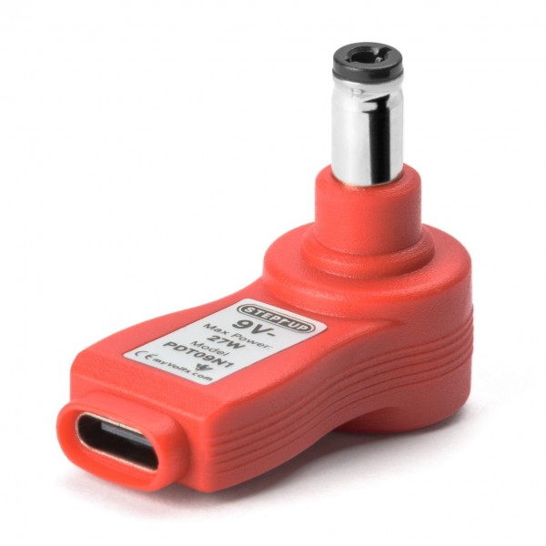 MyVolts USB-C PD Step Up Tip 9V - Upright