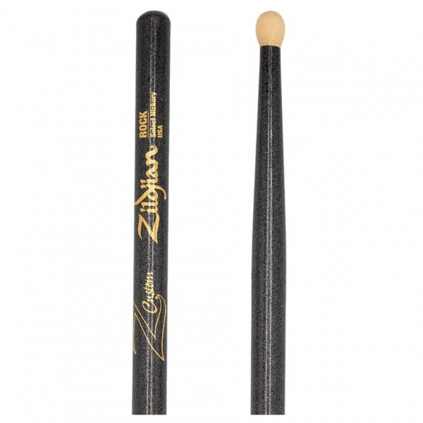 Zildjian Ltd Edition Z Custom Rock Black Chroma Drumsticks - Tip/Butt End
