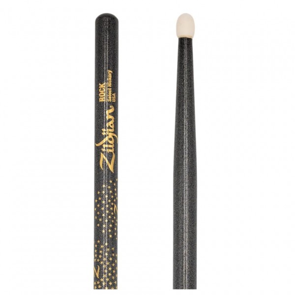 Zildjian Ltd Edition Z Custom Rock Black Chroma Nylon Drumsticks - Tip/Butt End