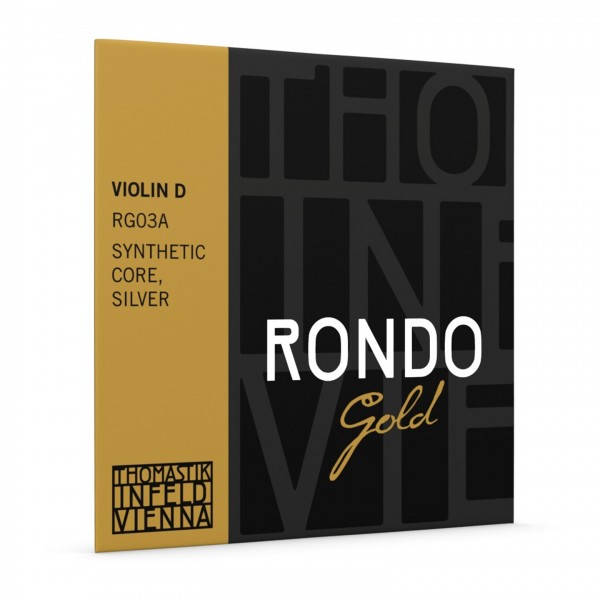 Thomastik Rondo Gold Violin D String, Silver Wound
