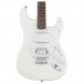 Squier By Fender Bullet Stratocaster HSS HT, Artic White front close up