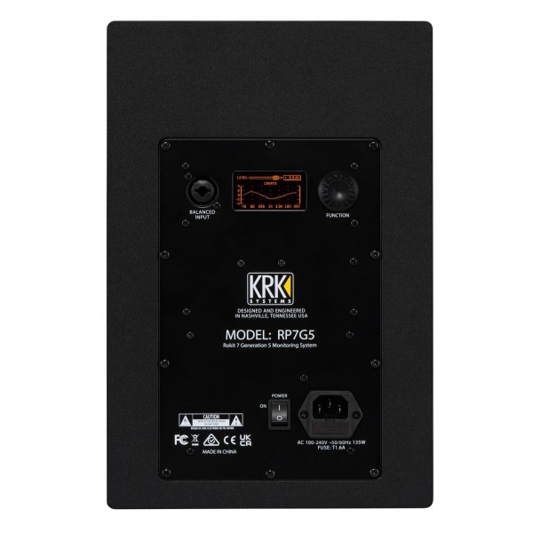 ROKIT RP7 G5 Studio Monitor - Rear