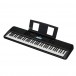 Yamaha PSR EW320 Portable Keyboard - side with music stand