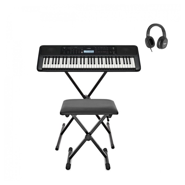 Yamaha PSR E383 Portable Keyboard Pack, Black