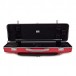 BAM Graffiti Hightech Oblong Violin Case, Raspberry Red & Silver