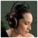 Meze 109 Pro Open Back Headphones, Walnut and Gold Lifestyle View 3