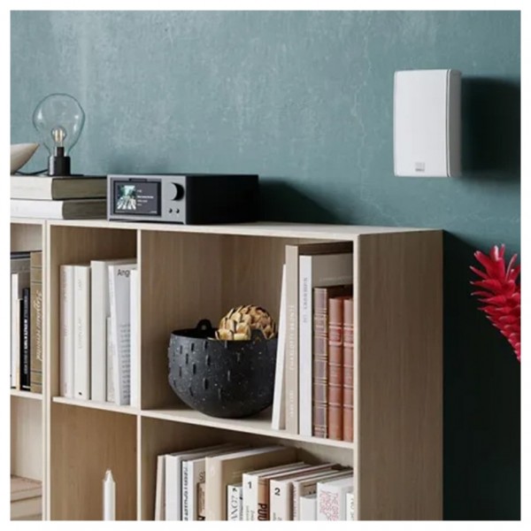 DALI Fazon Mikro Speakers (Pair), High Gloss White - lifestyle