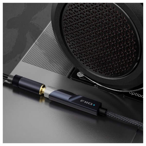 FiiO KA11 DAC and Headphone Amp, Lightning, Black Lifestyle View