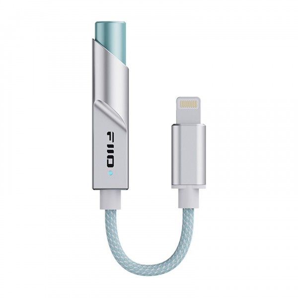 FiiO KA11 DAC and Headphone Amp, USB Type C, Silver Front View 2