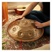 Handpan with Carrying Bag, 10 Notes D Kurd, by Gear4music