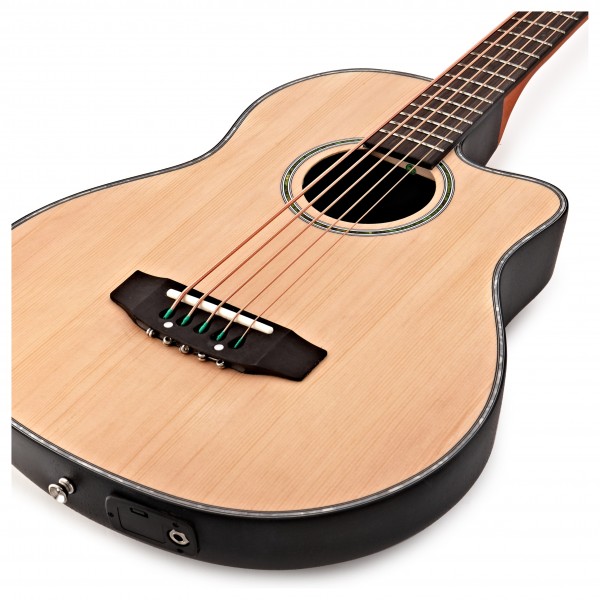 Roundback Electro Acoustic 5 String Bass by Gear4music - Nearly New