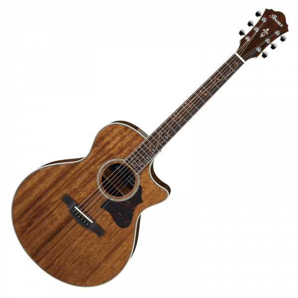 Ibanez AE245 Mahogany Electro Acoustic Guitar, Natural High Gloss Front View