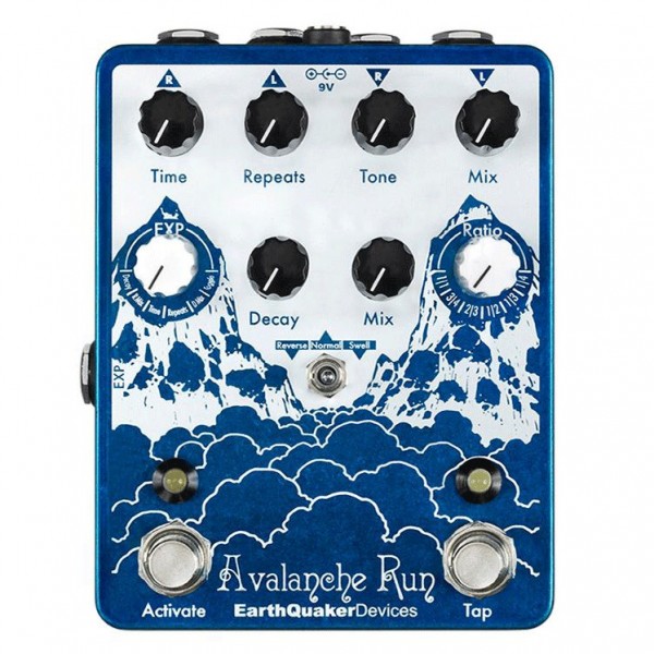 EarthQuaker Devices Avalanche Run Delay and Reverb Top