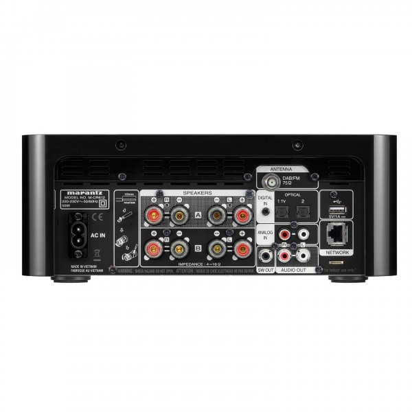Marantz Melody X M-CR612 All-In-One Hi-Fi System, Black - rear