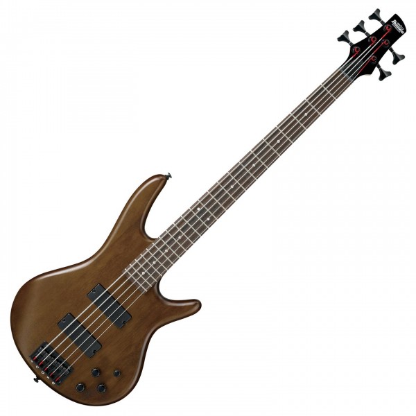 Ibanez GIO GSR205B 5-String Bass Guitar, Walnut Flat