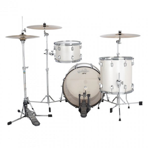 Ludwig Neusonic 20'' Downbeat 3pc Shell Pack, Silver Silk - Back