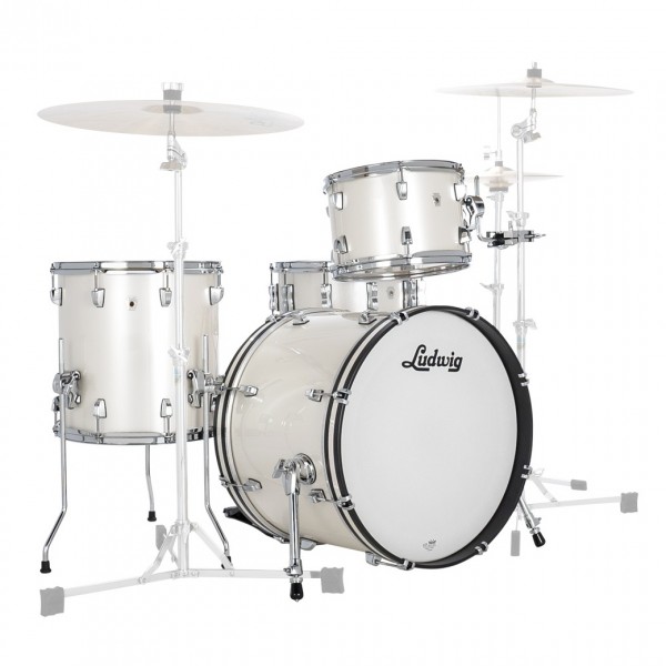 Ludwig Neusonic 22'' MOD2 4pc Shell Pack, Silver Silk