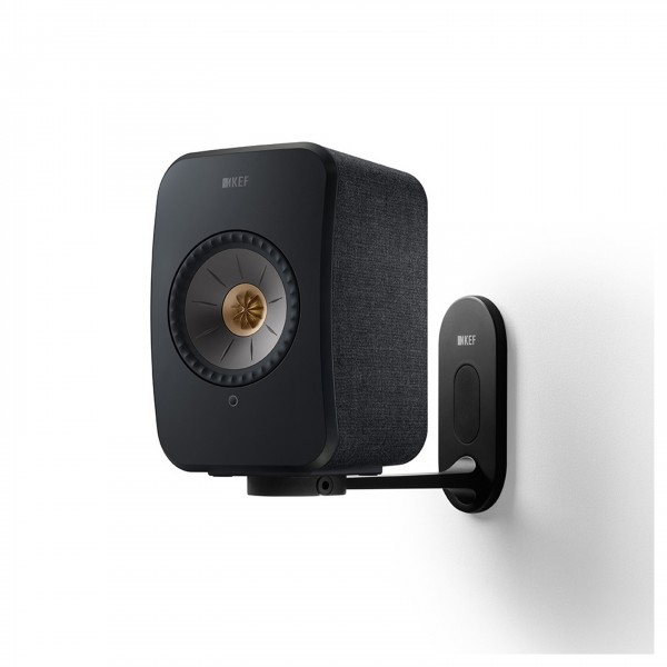 KEF B1 Wall Brackets (Pair), Black - in situ