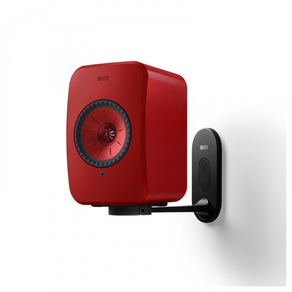 KEF B1 Wall Brackets (Pair), Black - in situ