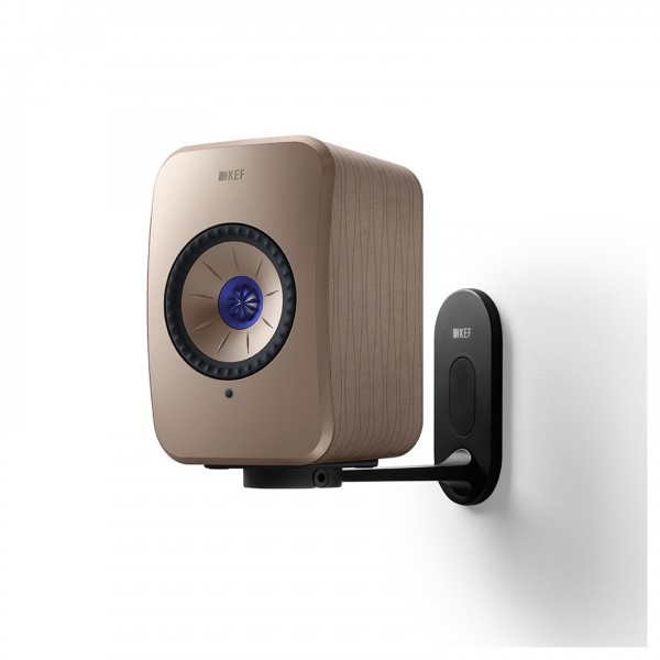 KEF B1 Wall Brackets (Pair), Black - in situ
