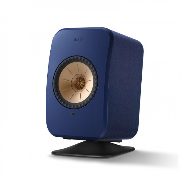 KEF P1 Desk Pad Stands (Pair), Black - in situ