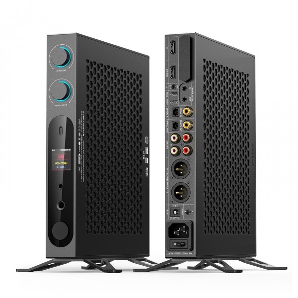 FiiO K19 Desktop DAC and Headphone Amplifier, Black Full View
