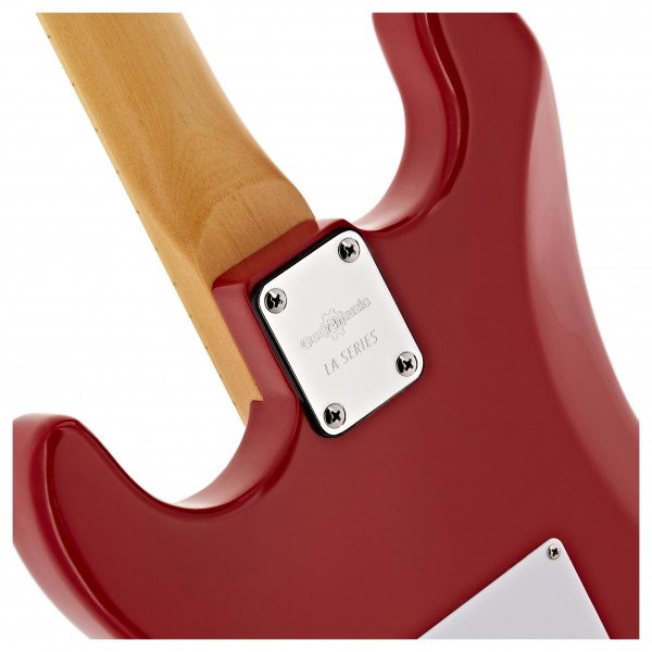 LA Select Electric Guitar, Red w/ 15W Guitar Amp & Accessory Pack