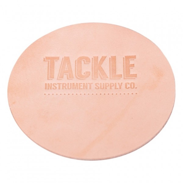 Tackle Large Leather Bass Drum Patch, Natural