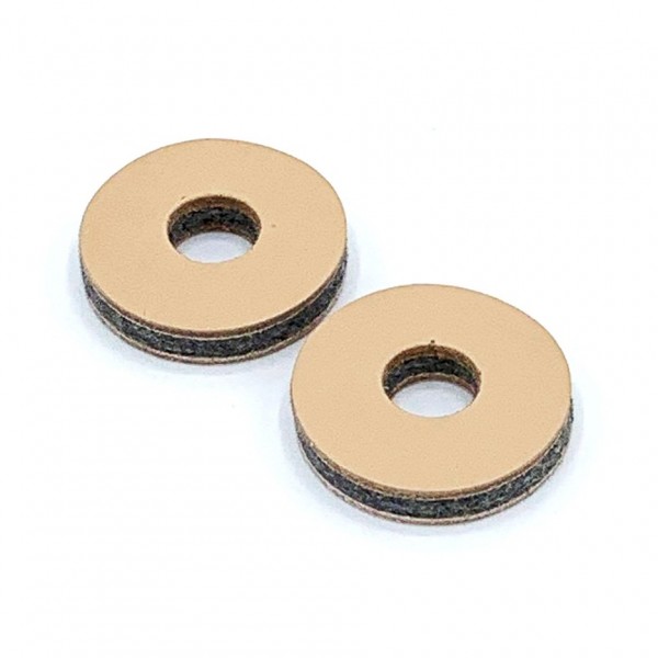 Tackle Leather Cymbal Washers, 2 Pack