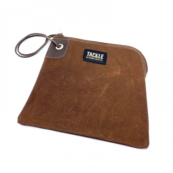 Tackle Zippered Accessory Bag, Brown