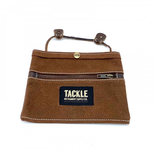 Tackle Waxed Canvas Gig Pouch, Brown