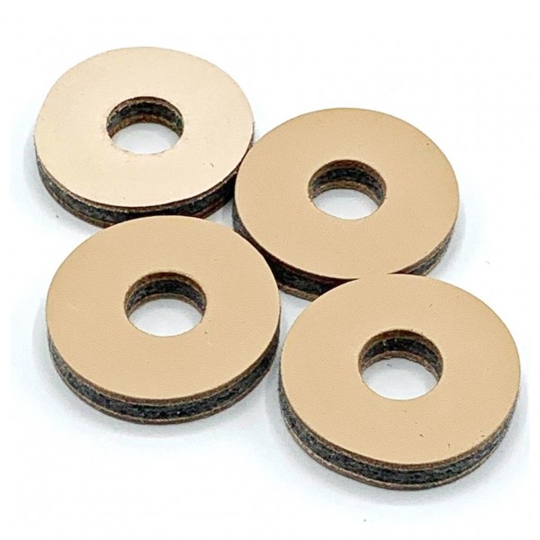 Tackle Leather Cymbal Washers, 4 Pack