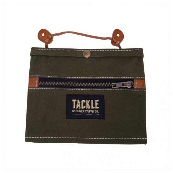 Tackle Waxed Canvas Gig Pouch, Forest Green