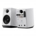 FiiO SP3 BT High Fidelity Active Desktop Speakers, White - Front and Back
