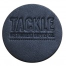 Tackle Small Leather Bass Drum Patch, Black
