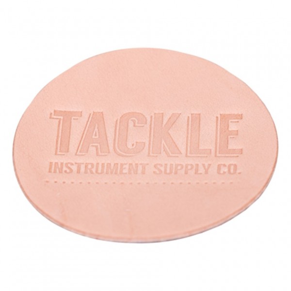 Tackle Small Leather Bass Drum Patch, Natural