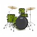 Natal DNA 20'' 4pc Drum Kit w/Ride Cymbal, Acid Green