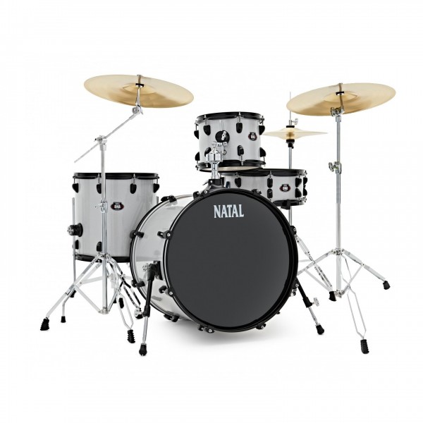 Natal DNA 20'' 4pc Drum Kit w/Ride Cymbal, White