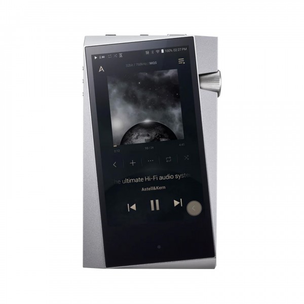 Astell & Kern A&norma SR25 Hi-Res Audio Player, Silver Front View