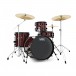Natal DNA 20'' 4pc Drum Kit w/Ride Cymbal, Red Sparkle