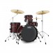 Natal DNA 20'' 4pc Drum Kit mit Ride Becken, Red Sparkle