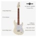 LA Select Guitar by Gear4music, Vintage White