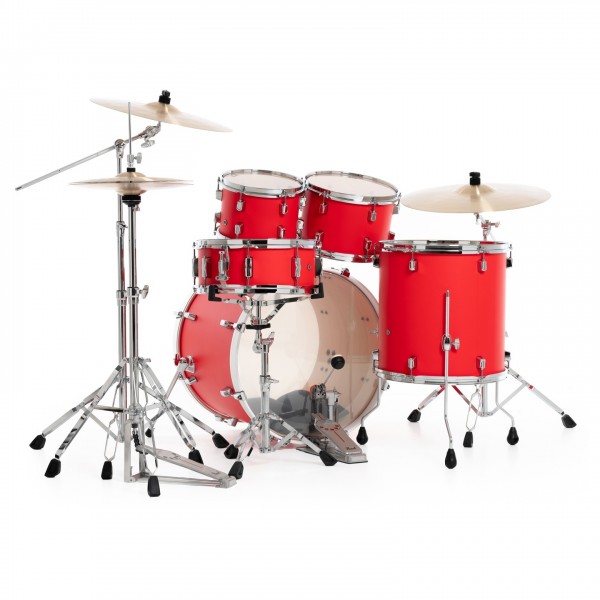 Pearl Decade Maple 22" Am Fusion Shell Pack, Matte Racing Red - Rear Angle 1